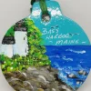 Bass Harbor Lighthouse Acadia Painted Wood