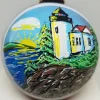 Bass Harbor Lighthouse Glass Ornament