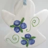 Blueberry Angel Ceramic Flat Ornament