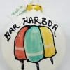 Buoys On Flat Ball Ceramic Ornament