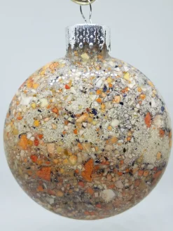 Clam Lobster Mussel Shell Glass Ornament