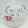 Engaged Hearts Engagement Painted Heartfelt Glass Ornament