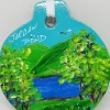 Jordan Pond Acadia Painted Wood Ornament
