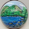 Jordan Pond Bubbles Acadia Glass Ornament