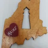 Lighthouse Maine State Wood Ornament