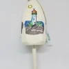 Lighthouse On White Buoy Ornament