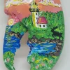 Lighthouse With Moose And Sunset Sky Lobster Claw Ornament