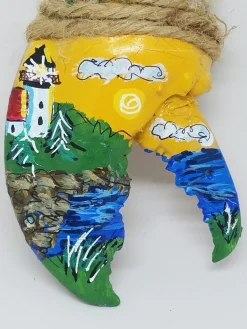 Lighthouse With Sunny Skies Lobster Claw Ornament