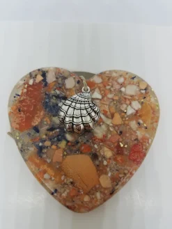 Lobster Mussel And Clam Shell Heart Ornament