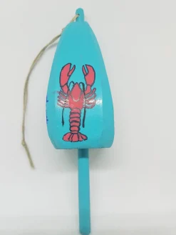 Lobster On Blue Buoy Ornament