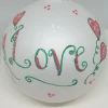 Love Painted Hearfelt Glass Ornament