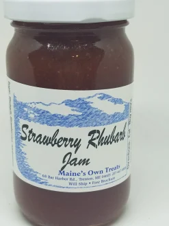 Maine Strawberry Rhubarb Jam 10 Oz