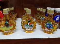 Maple Syrup With Moose Painted Glass 1.7 Oz