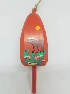 Moose On Orange Buoy Ornament
