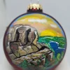 Precipice Beehive Acadia Painted Glass Ornament