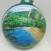 Sand Beach With Beehive Acadia Painted Glass Ornament
