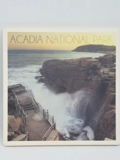 Sunset Thunderhole Acadia Coaster