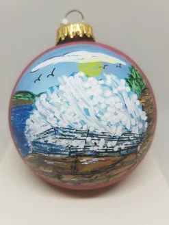 Thunderhole Acadia Glass Ornament